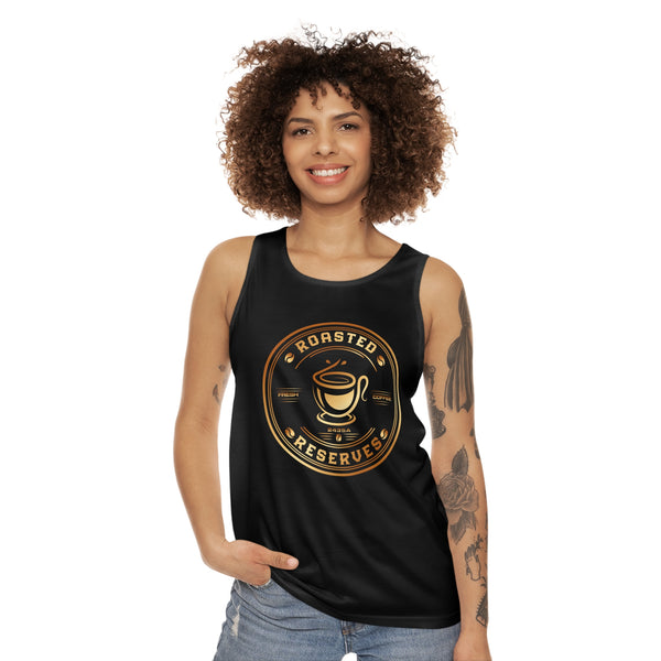 Roasted Reserves Unisex Tank Top - Perfect for Coffee Lovers