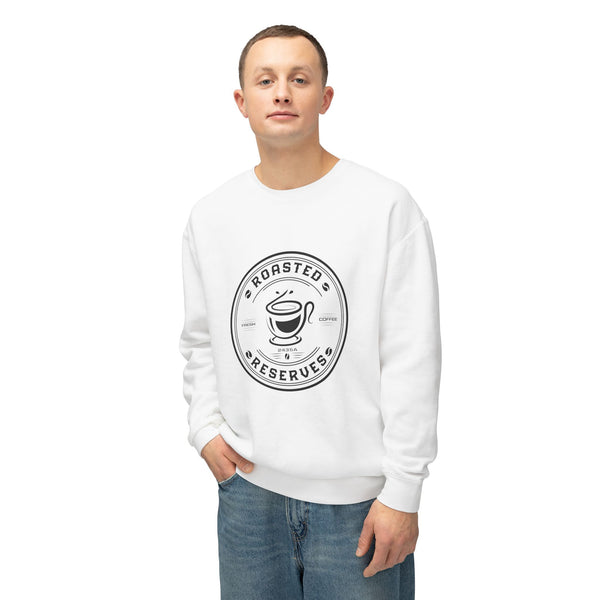 Cozy Coffee Lover's Crewneck Sweatshirt - Roasted Reserves Design